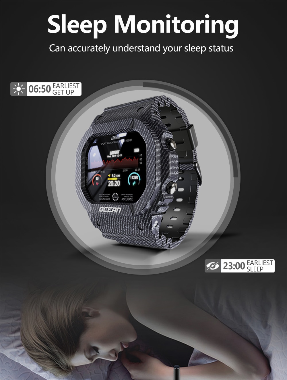 Shockproof Color Screen Smart Watch